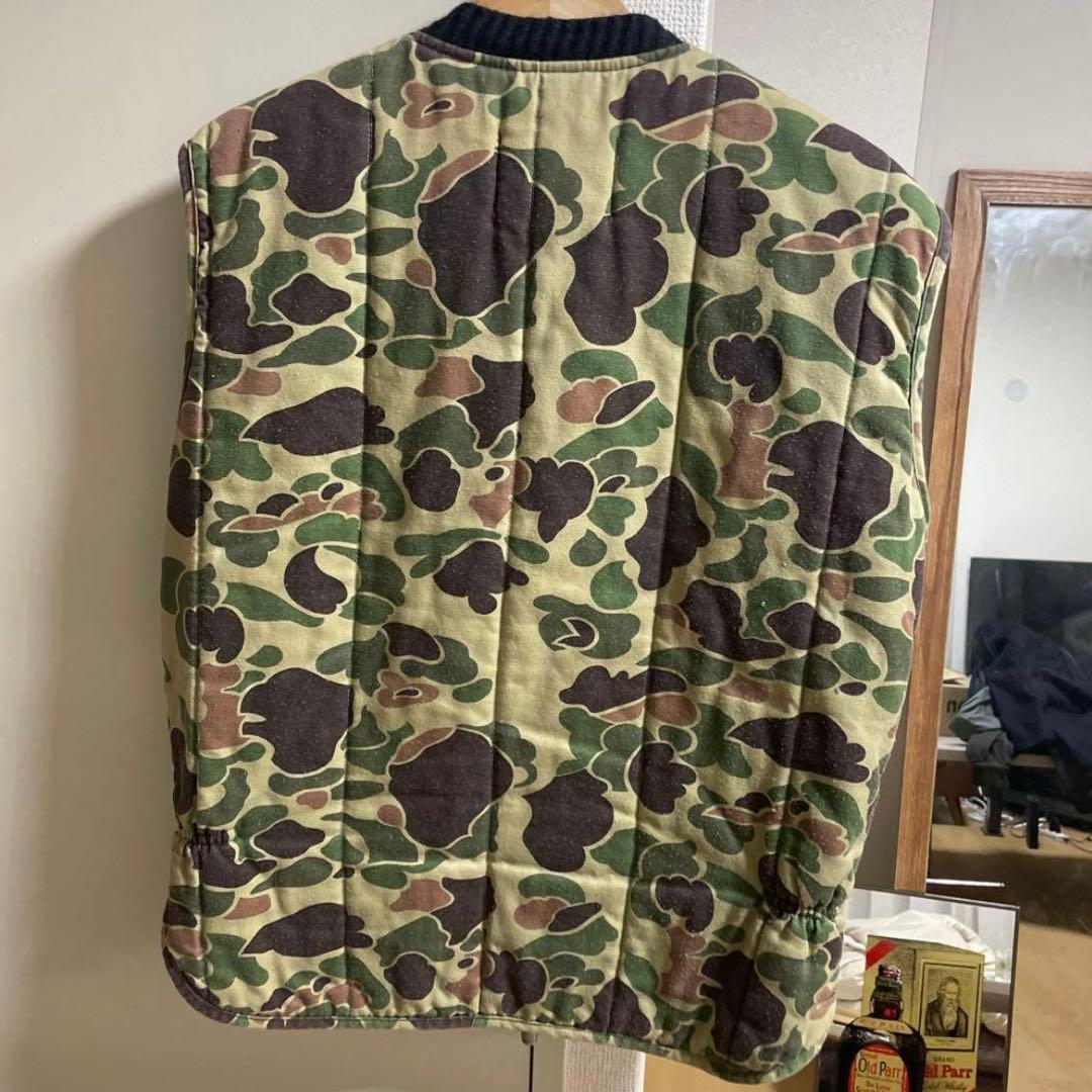 カモフラージュ ジップアップベスト ダックハンターカモ