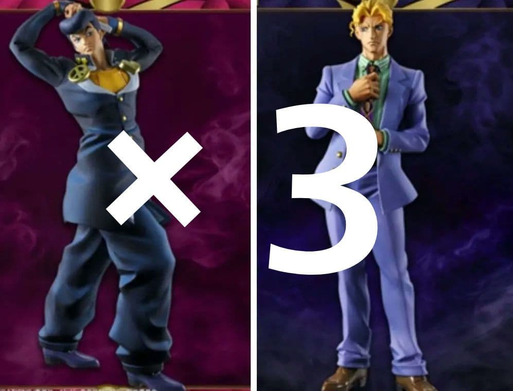 ジョジョの奇妙な冒険Mometria 東方仗助　吉良吉影フィギュア 6体セット