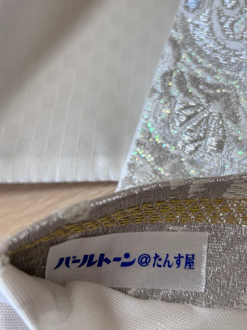 スワロフスキー 袋帯 パールトーン加工済み