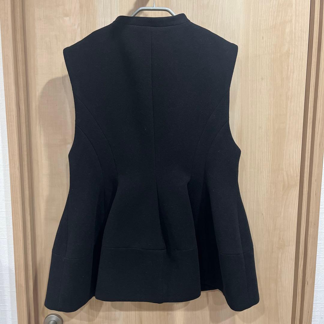 【美品】MACHATT マチャット　ウールライクベスト ブラック(おまけつき)