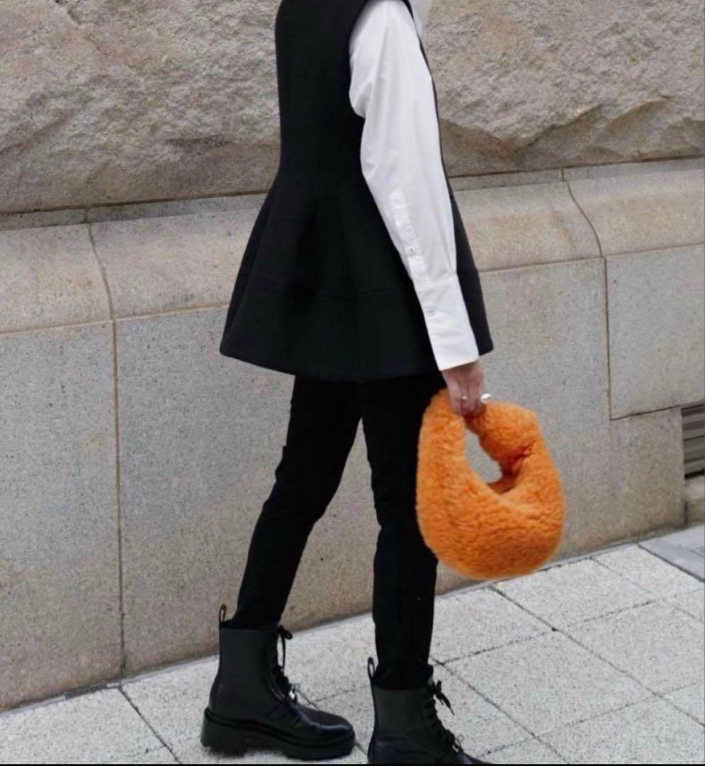 【美品】MACHATT マチャット　ウールライクベスト ブラック(おまけつき)