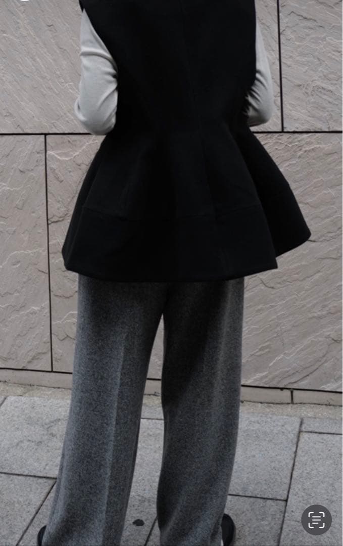 【美品】MACHATT マチャット　ウールライクベスト ブラック(おまけつき)