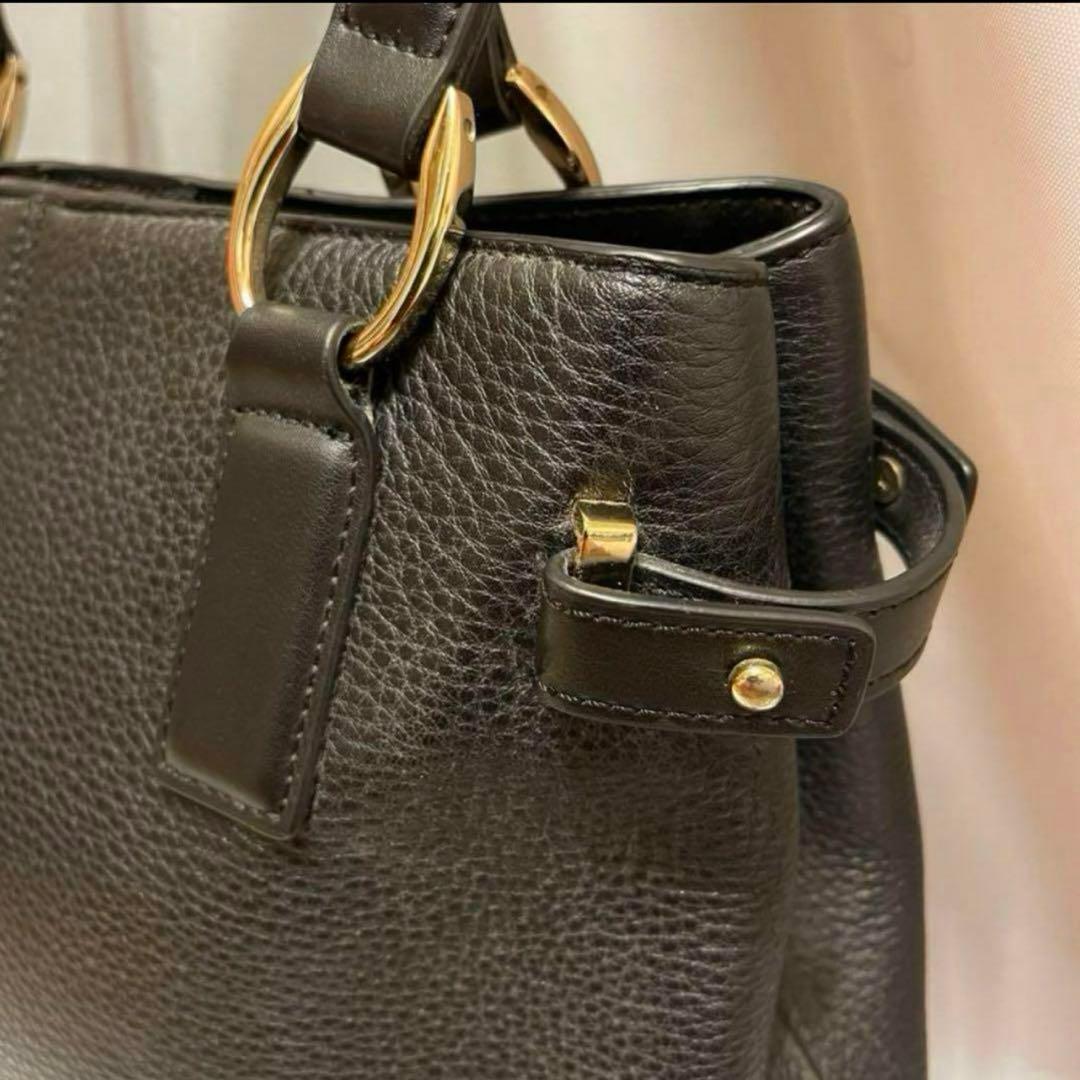 アナイ レザーバッグ 黒 ブラック 本革 A4収納可 通勤 仕事 新品未使用