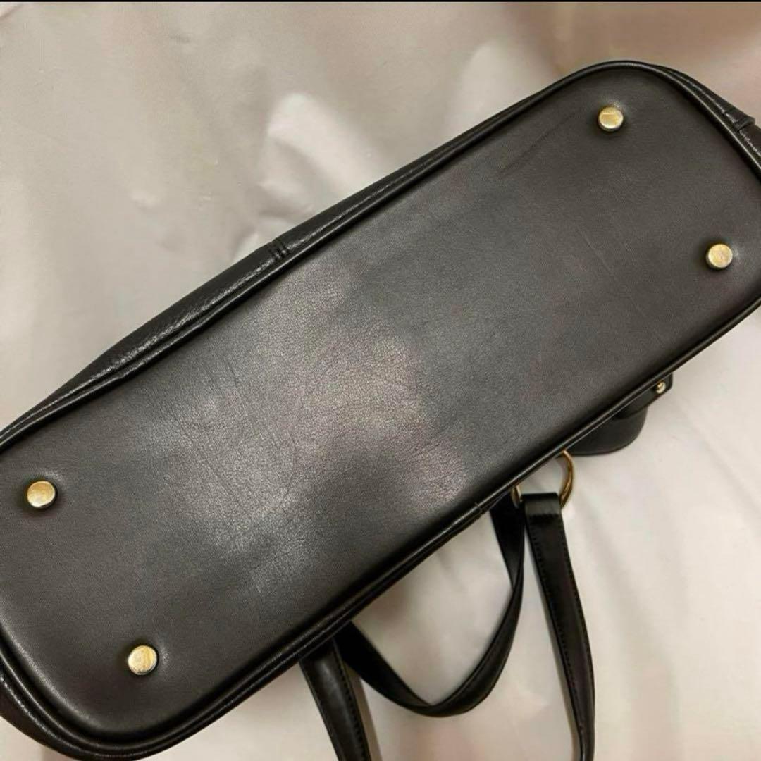 アナイ レザーバッグ 黒 ブラック 本革 A4収納可 通勤 仕事 新品未使用