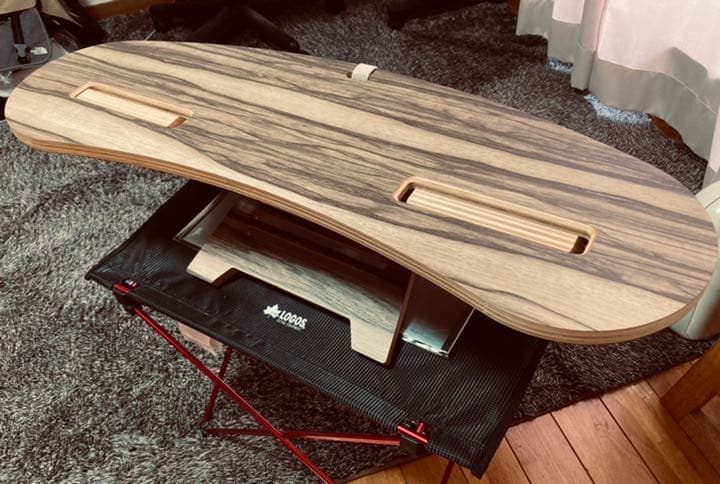 CAMP OOPERTS C型ブーメランテーブルW800 メラミン天板 未使用品