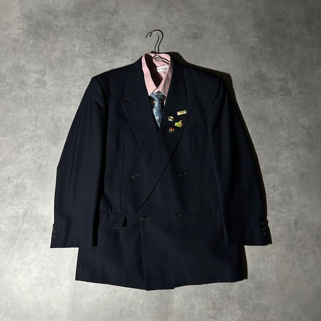 90s vintage レトロセットアップ スーツ ピンズ No.262成人式