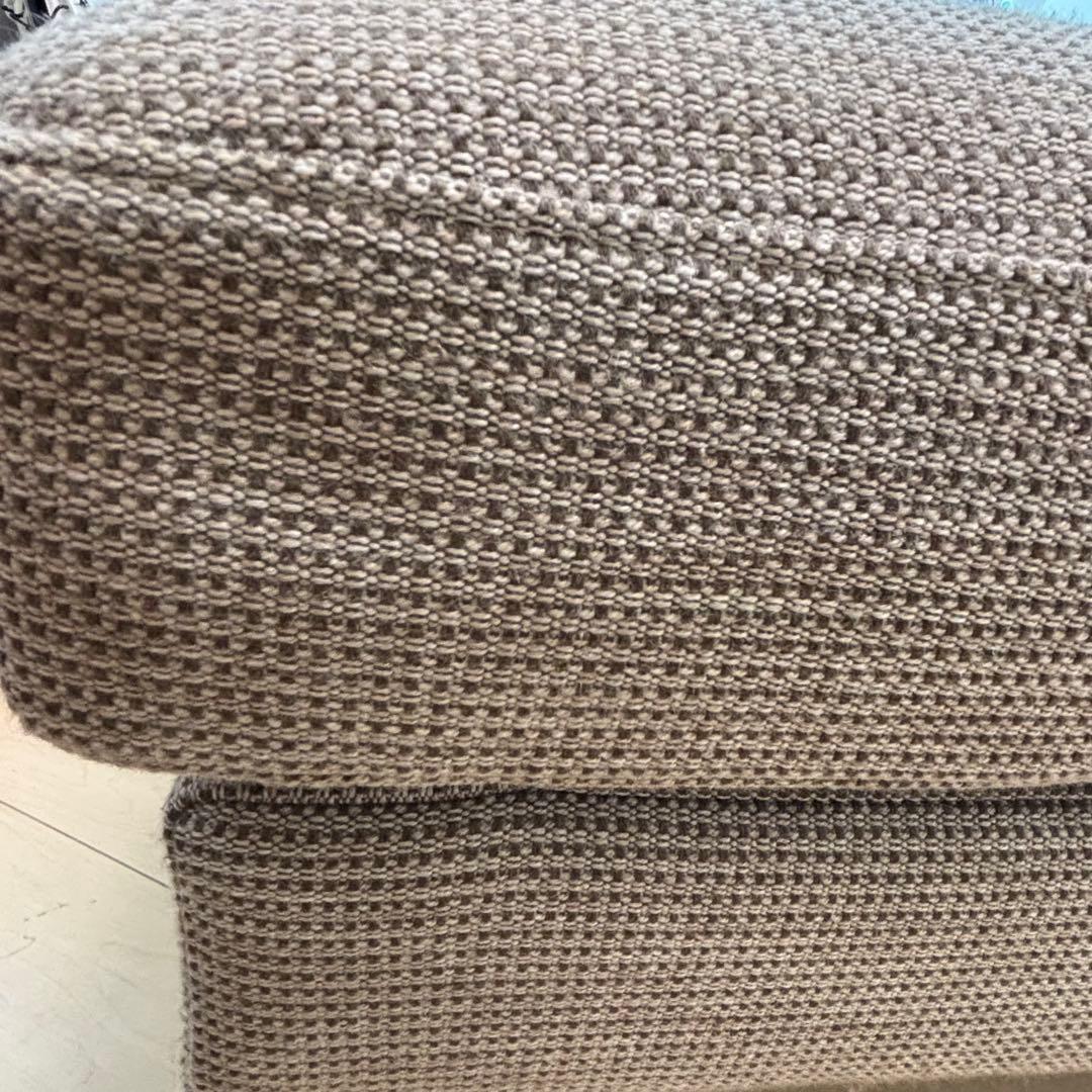 カリモク ソファ　 平織布張 スツール　オットマン