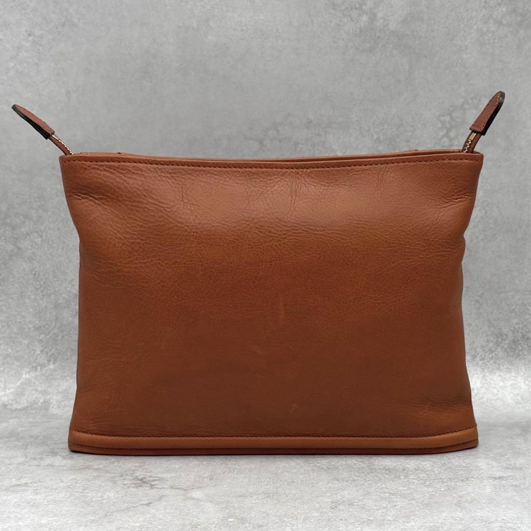 FIVE WOODS 2way ショルダーバッグ レザー 裏地ボア ブラウン