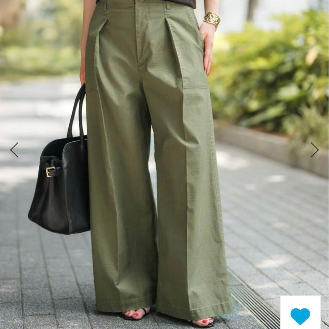 Spick and Span バックサテンカーゴワイドパンツ サイズ34