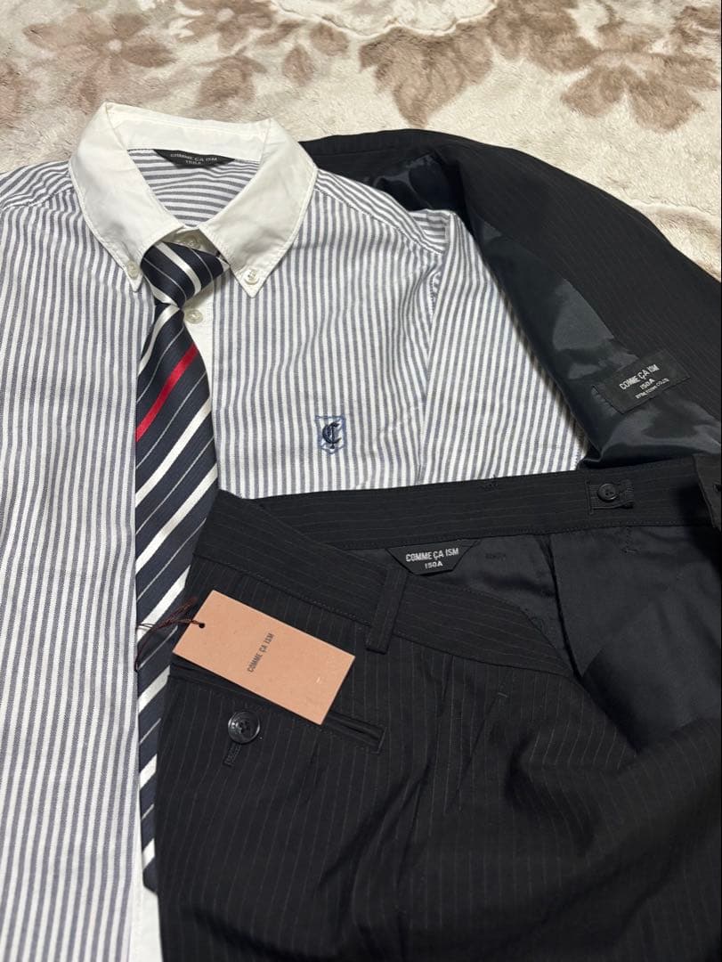 専用　新品あり❗️ 男子　コムサイズム　フォーマルスーツセット150 黒　4点