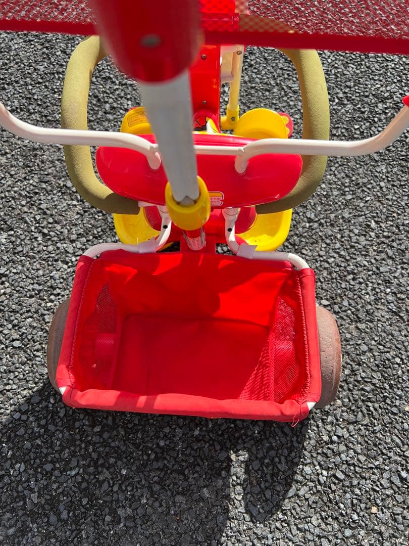 s⭐️　アンパンマン DX 三輪車　サンシェード付き　引き取り限定