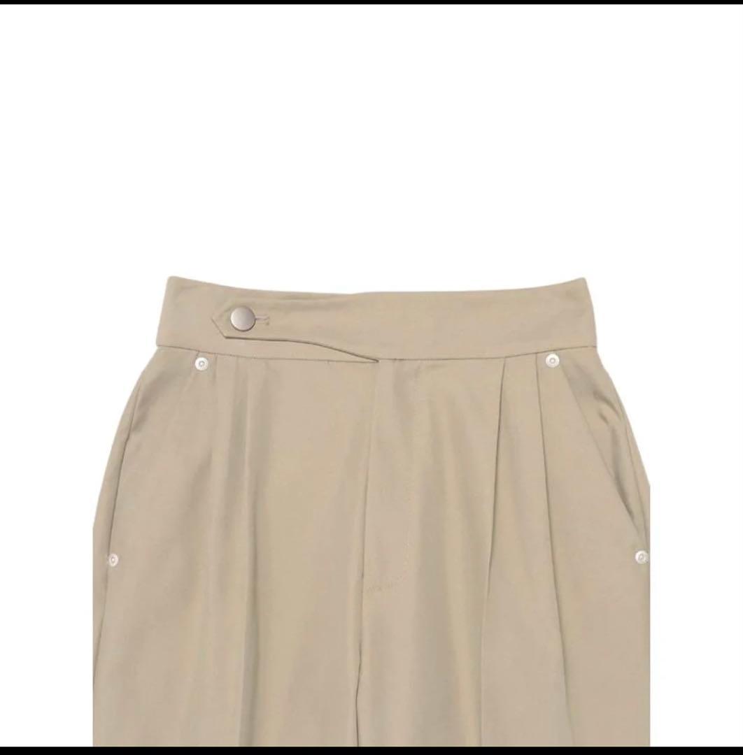 【タグ付き新品】anuans / ベルトデザインチノパンツ / BEIGE