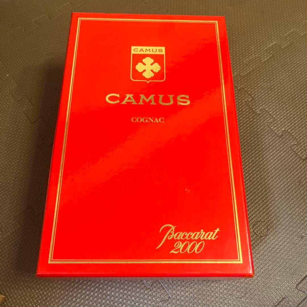 【未開栓】古酒CAMUS Cognac Baccarat 2000ギフトボックス