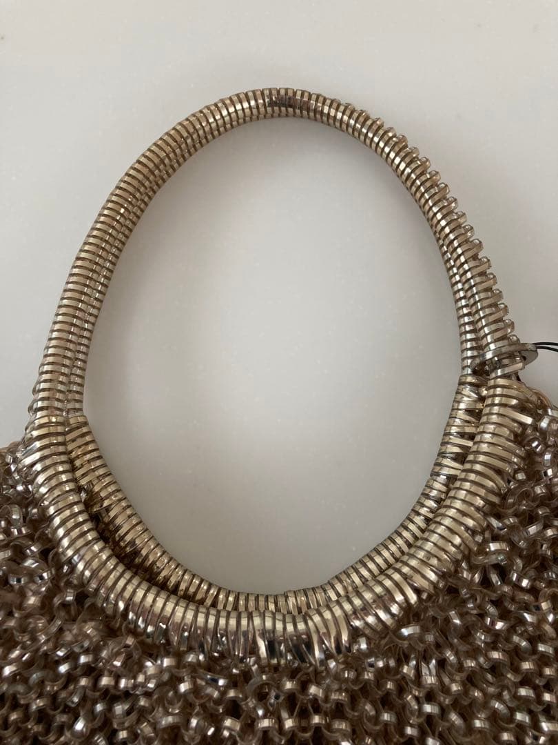 【美品】アンテプリマゴールド ビーズ ワイヤーバック★チャーム付き