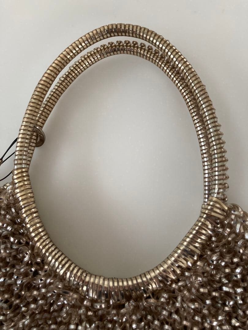 【美品】アンテプリマゴールド ビーズ ワイヤーバック★チャーム付き