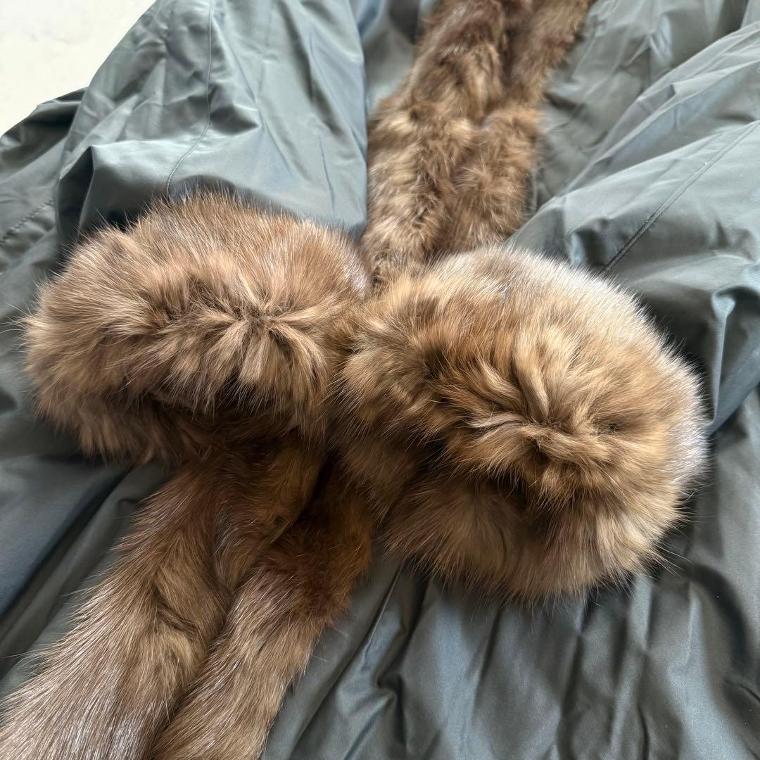 ロシアンセーブル 2way リバーシルブル ファーコート なめし柔らか