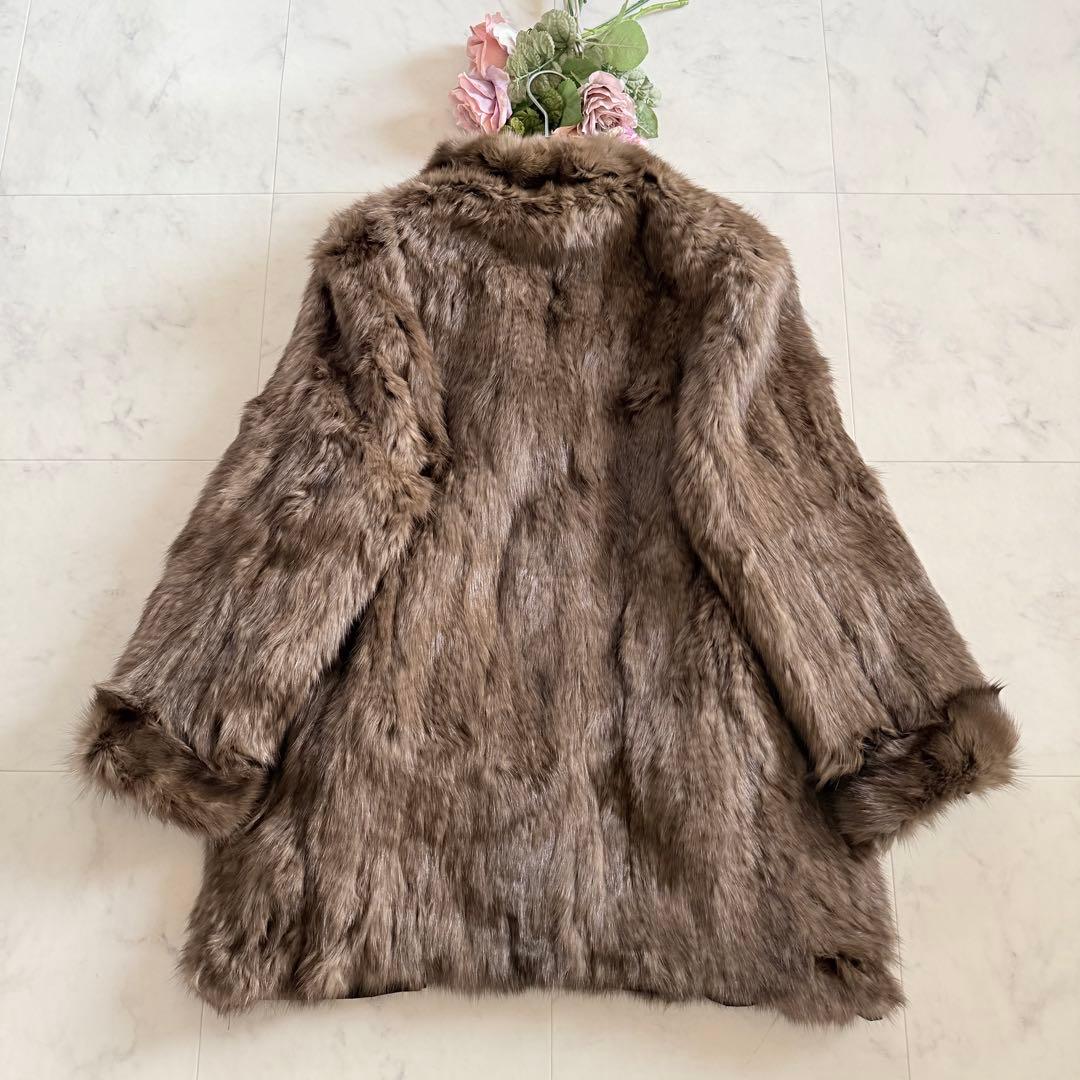 ロシアンセーブル 2way リバーシルブル ファーコート なめし柔らか