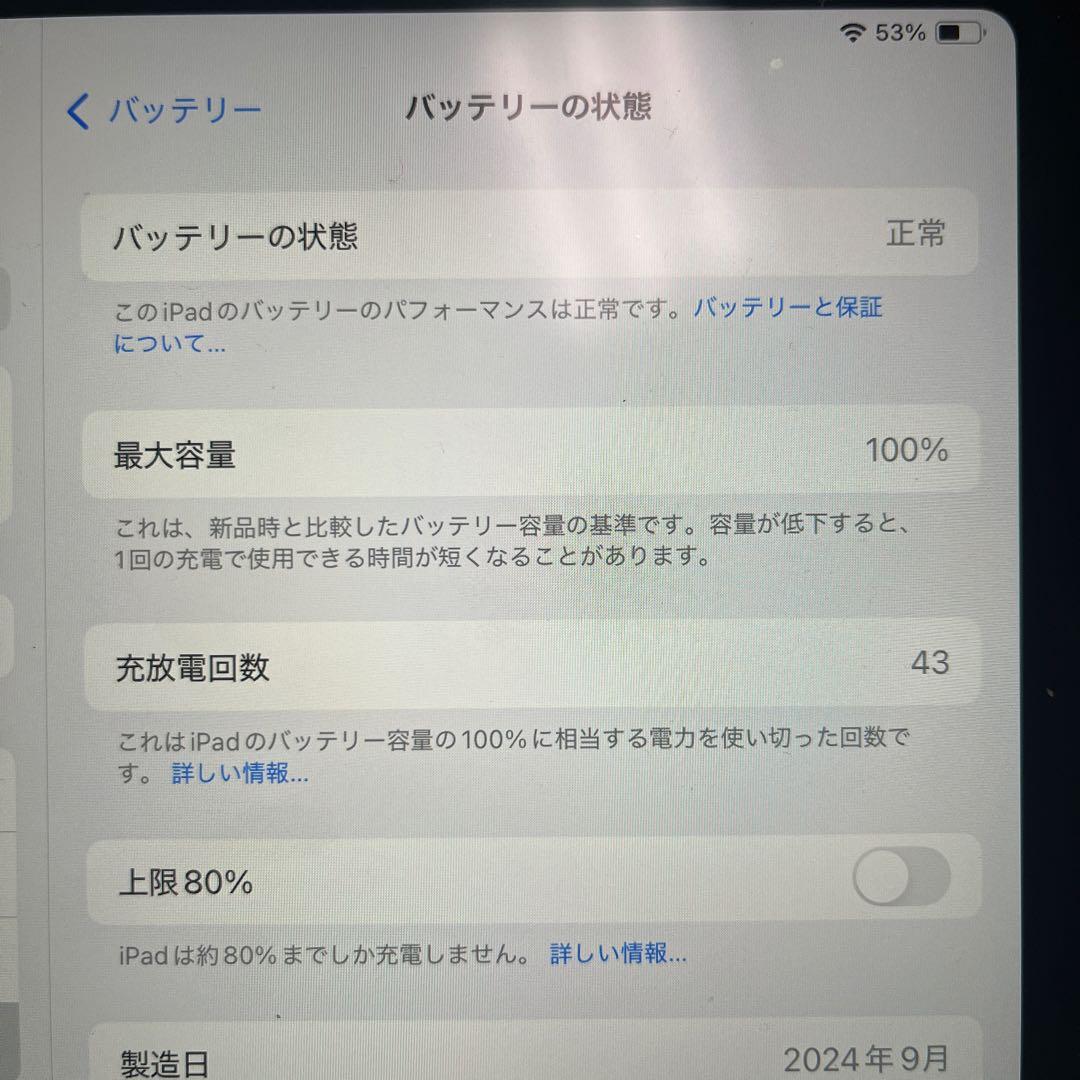 11インチiPad Air（M2） Wi-Fiモデル+Pencil pro純正