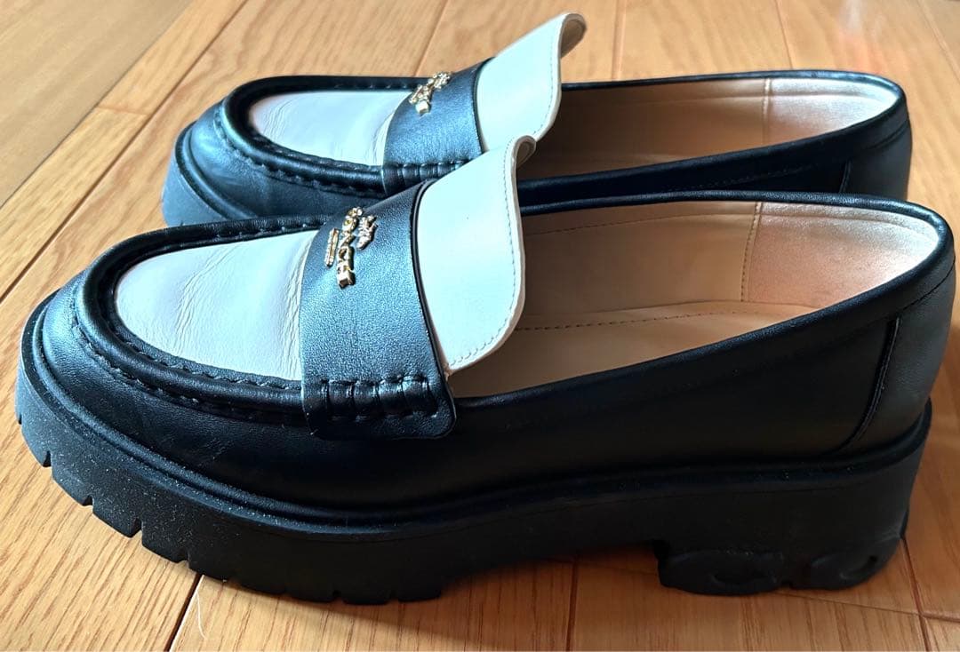 【ヴィンテージ COACH】ローファー モノトーン