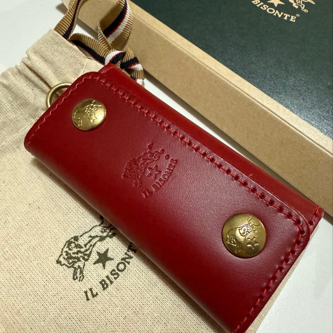 il bisonte キーケース　レッド