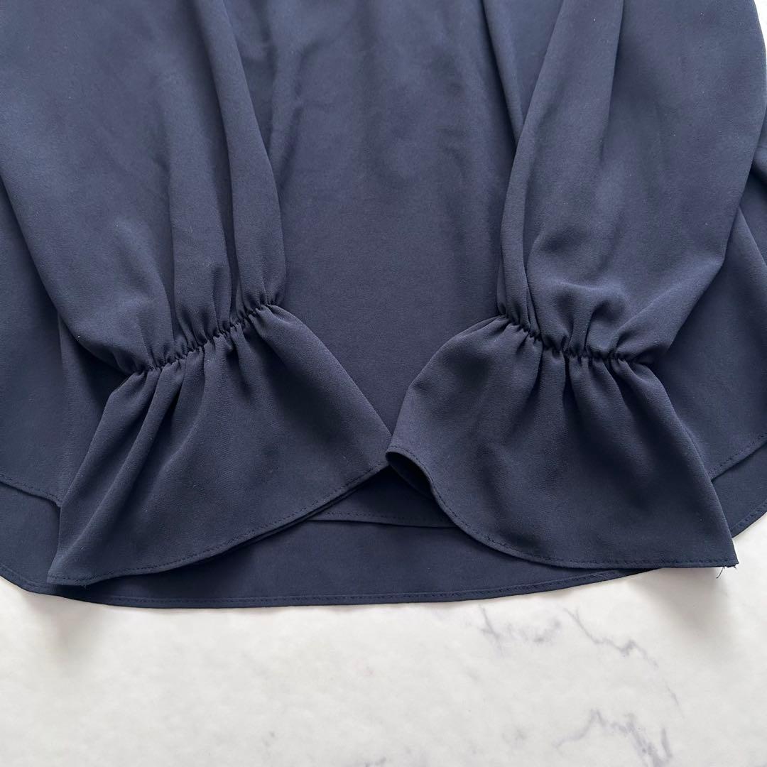 BEIGE, ベイジ 4 HERM ボウタイブラウス ネイビー