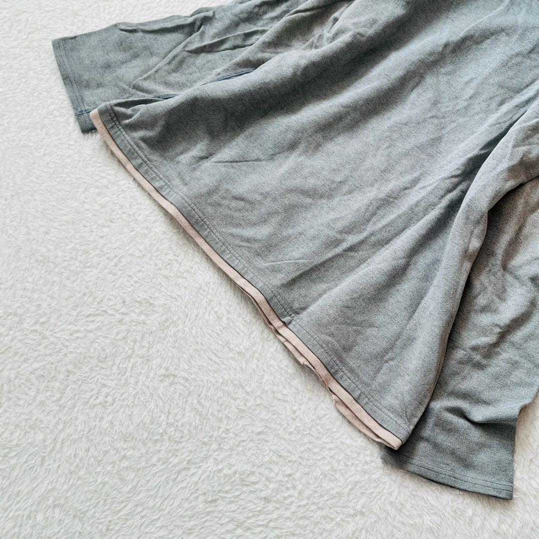 【ハイスポーティングギア】ハイネック長袖Tシャツ パッチワーク 綿100 日本製