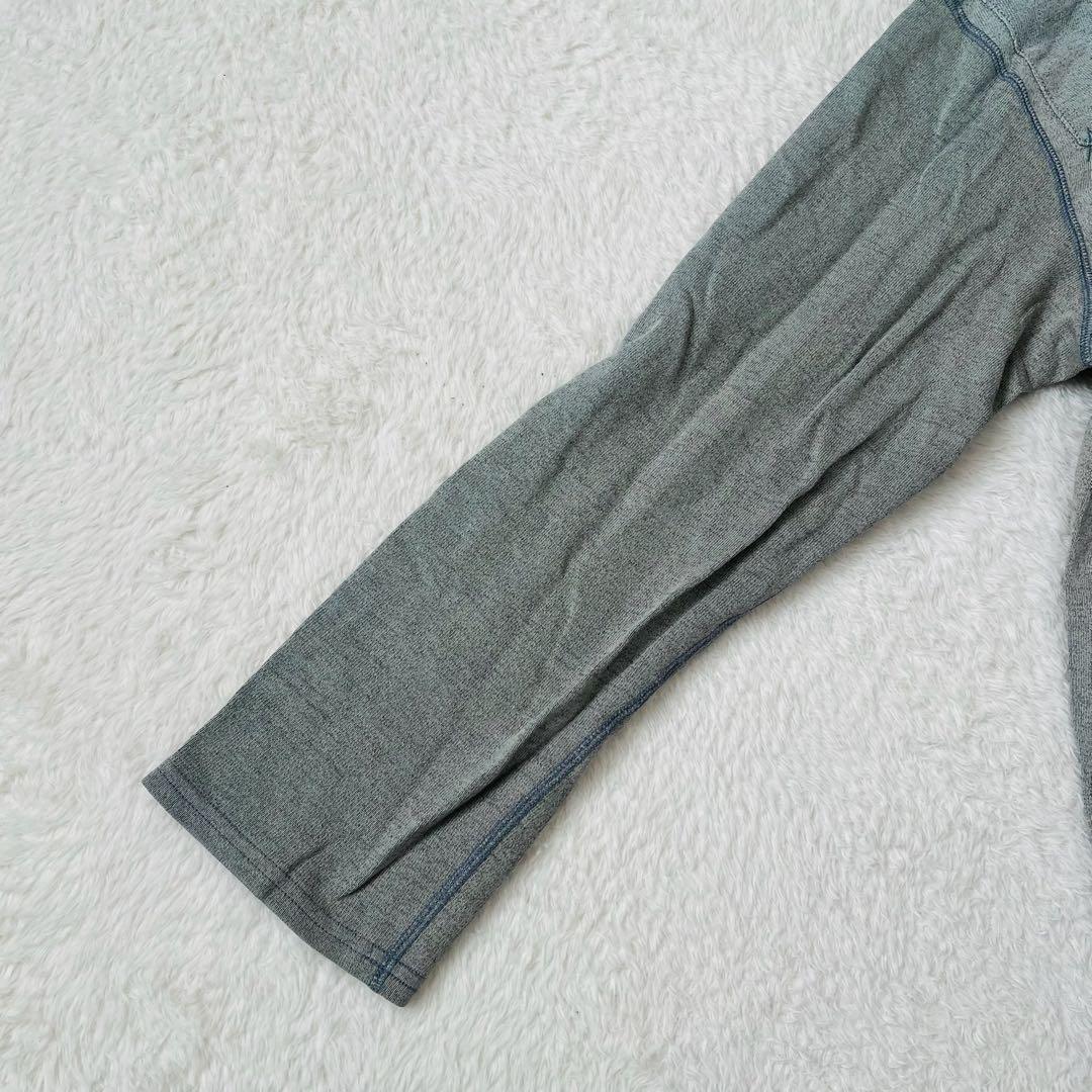 【ハイスポーティングギア】ハイネック長袖Tシャツ パッチワーク 綿100 日本製