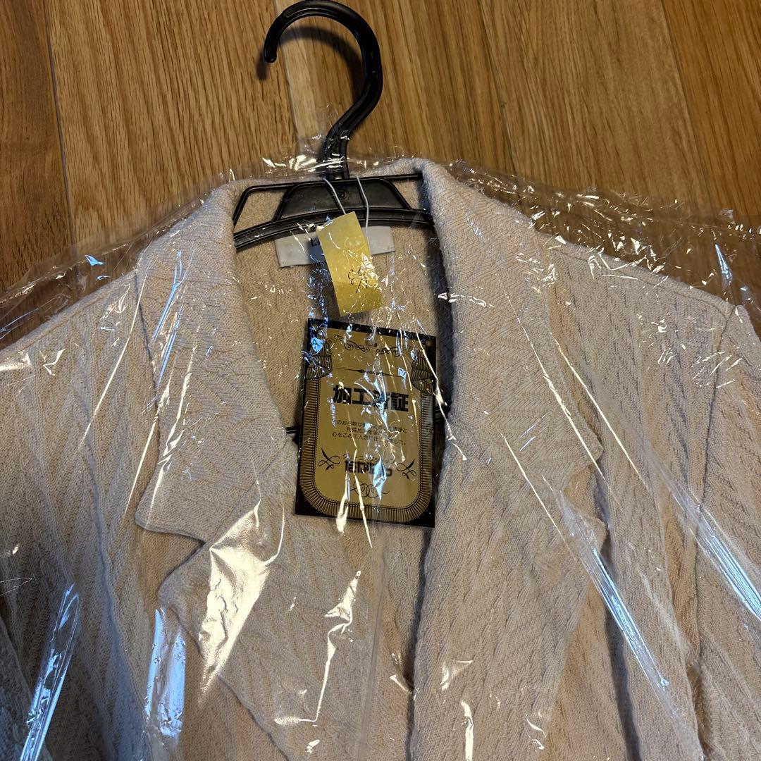 LARDINI テーラードジャケット ダブル ベージュホワイト　M