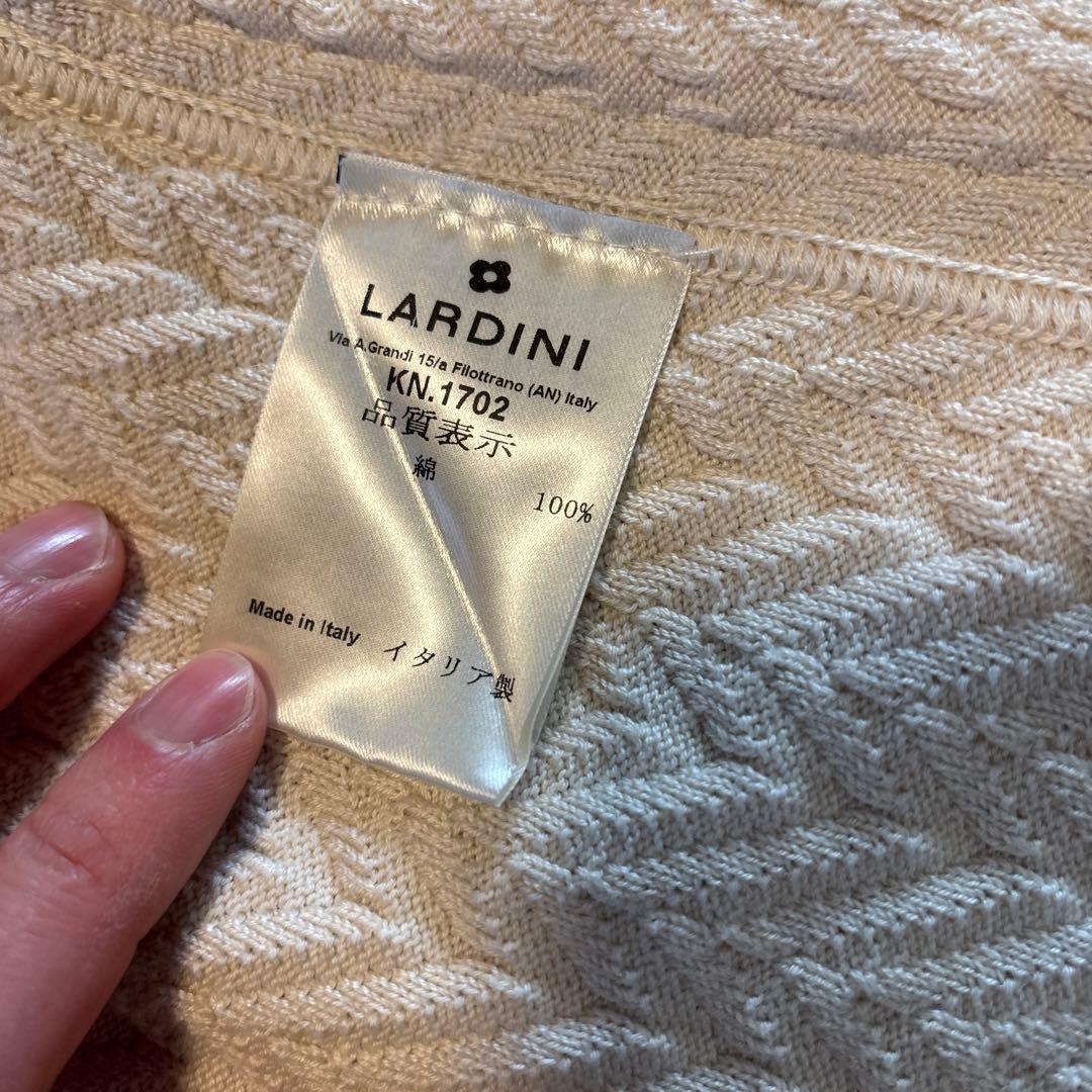LARDINI テーラードジャケット ダブル ベージュホワイト　M