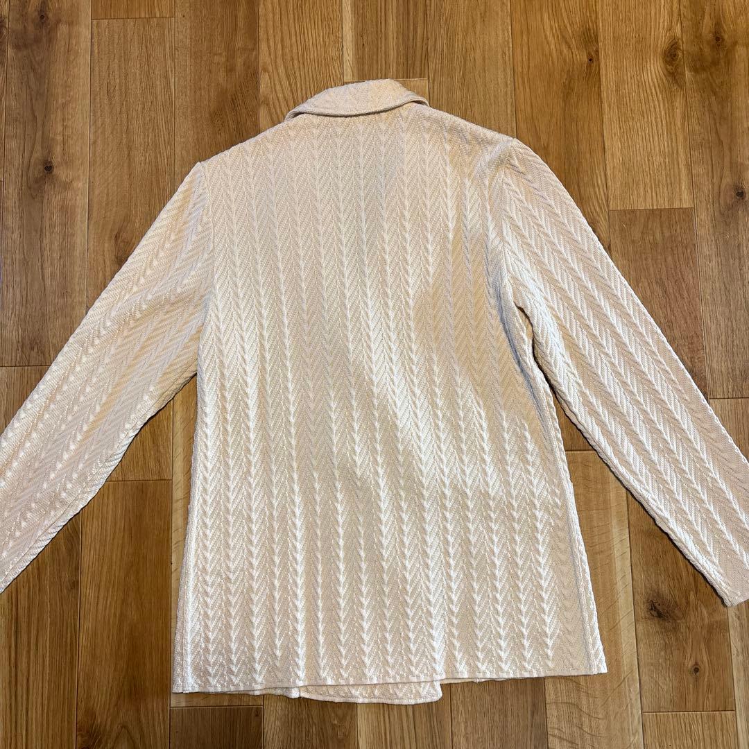 LARDINI テーラードジャケット ダブル ベージュホワイト　M