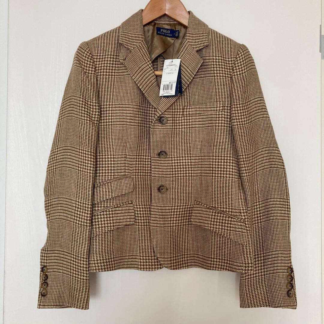 新品未使用　Polo ラルフローレン　ブラウン　チェック　ジャケット