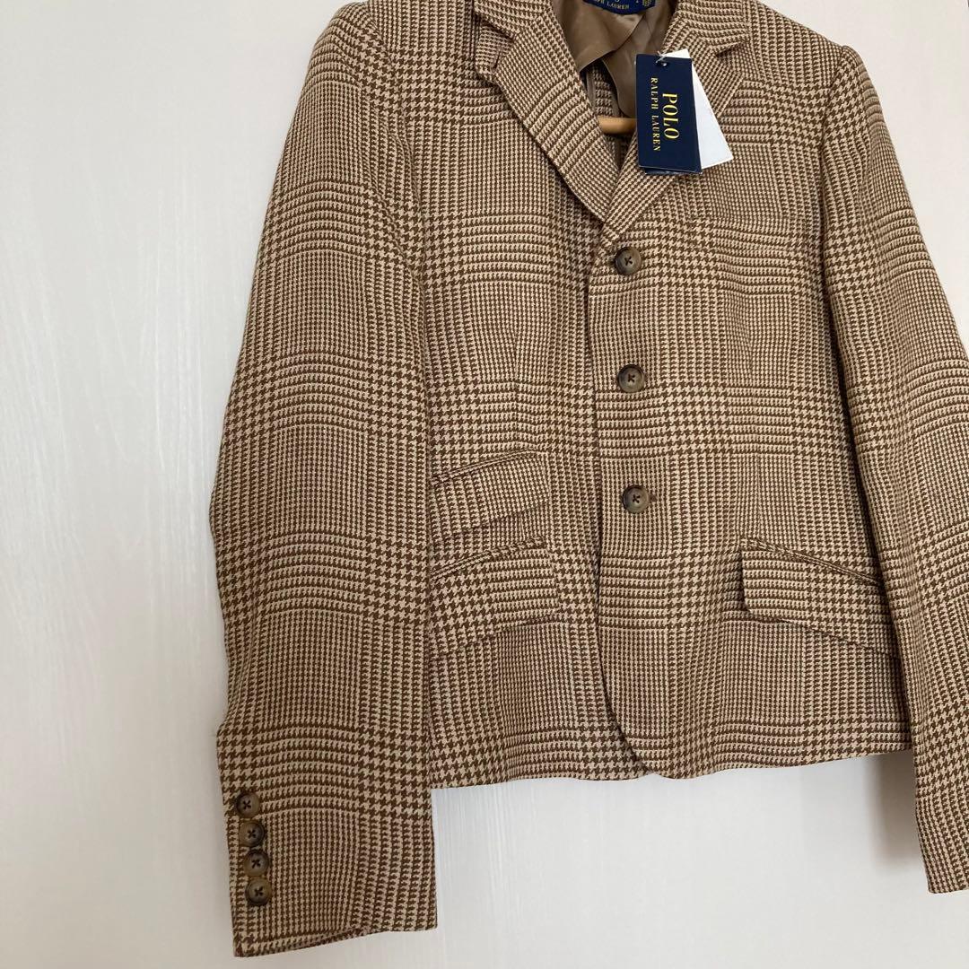 新品未使用　Polo ラルフローレン　ブラウン　チェック　ジャケット