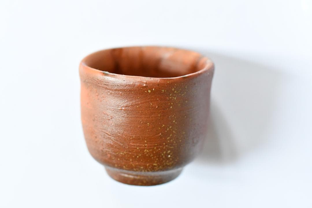 【備前焼】人間国宝　伊勢崎淳　備前　酒呑