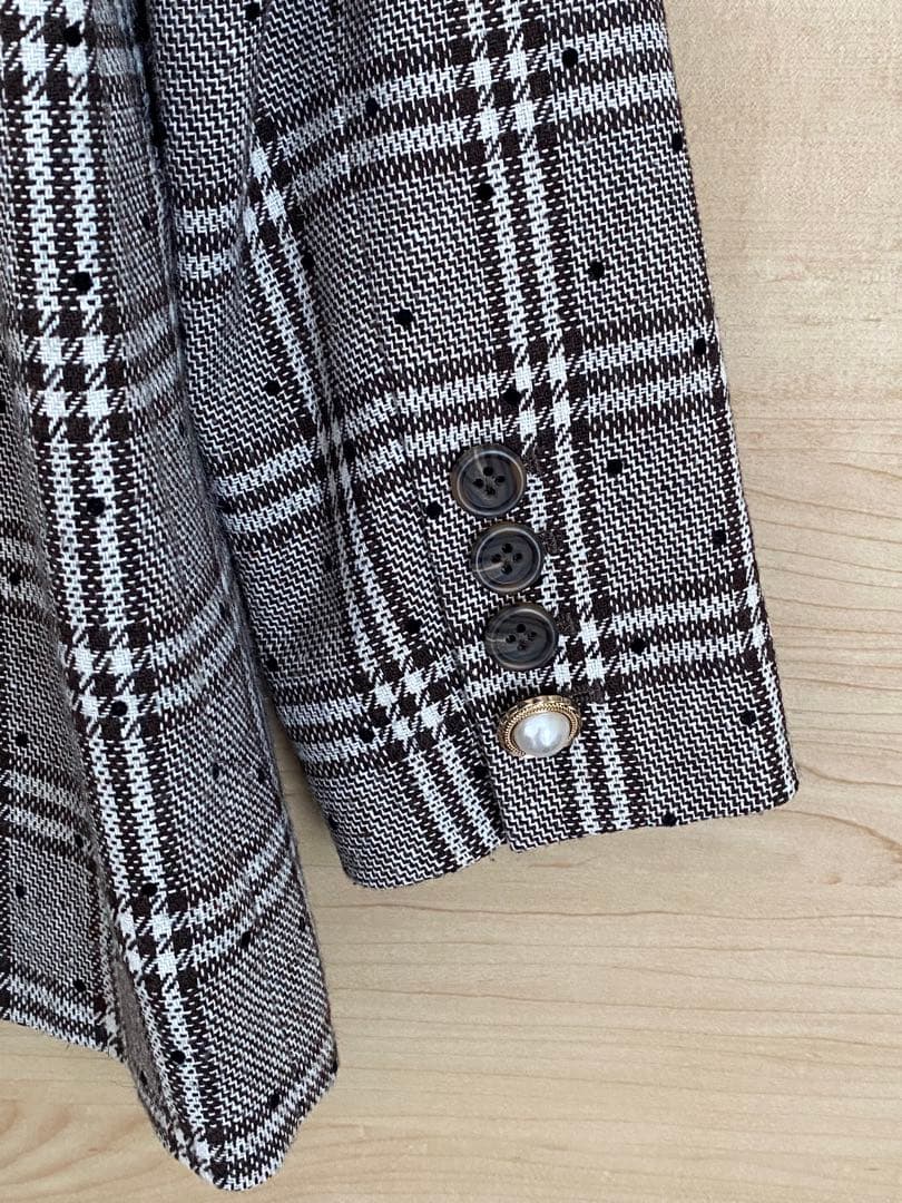 LILY BROWN アタッチドレースカラーダブルJK