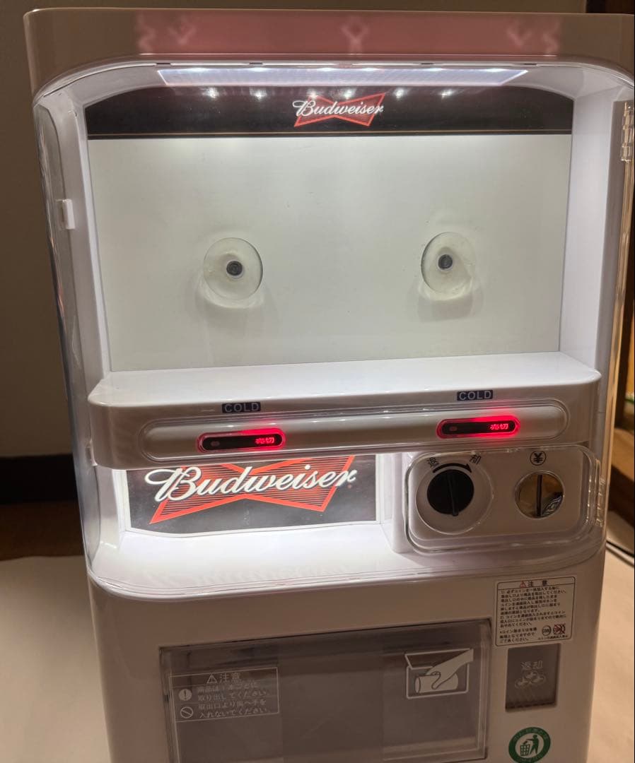 【希少・動作確認済】 バドワイザー ミニ自動販売機型冷蔵庫