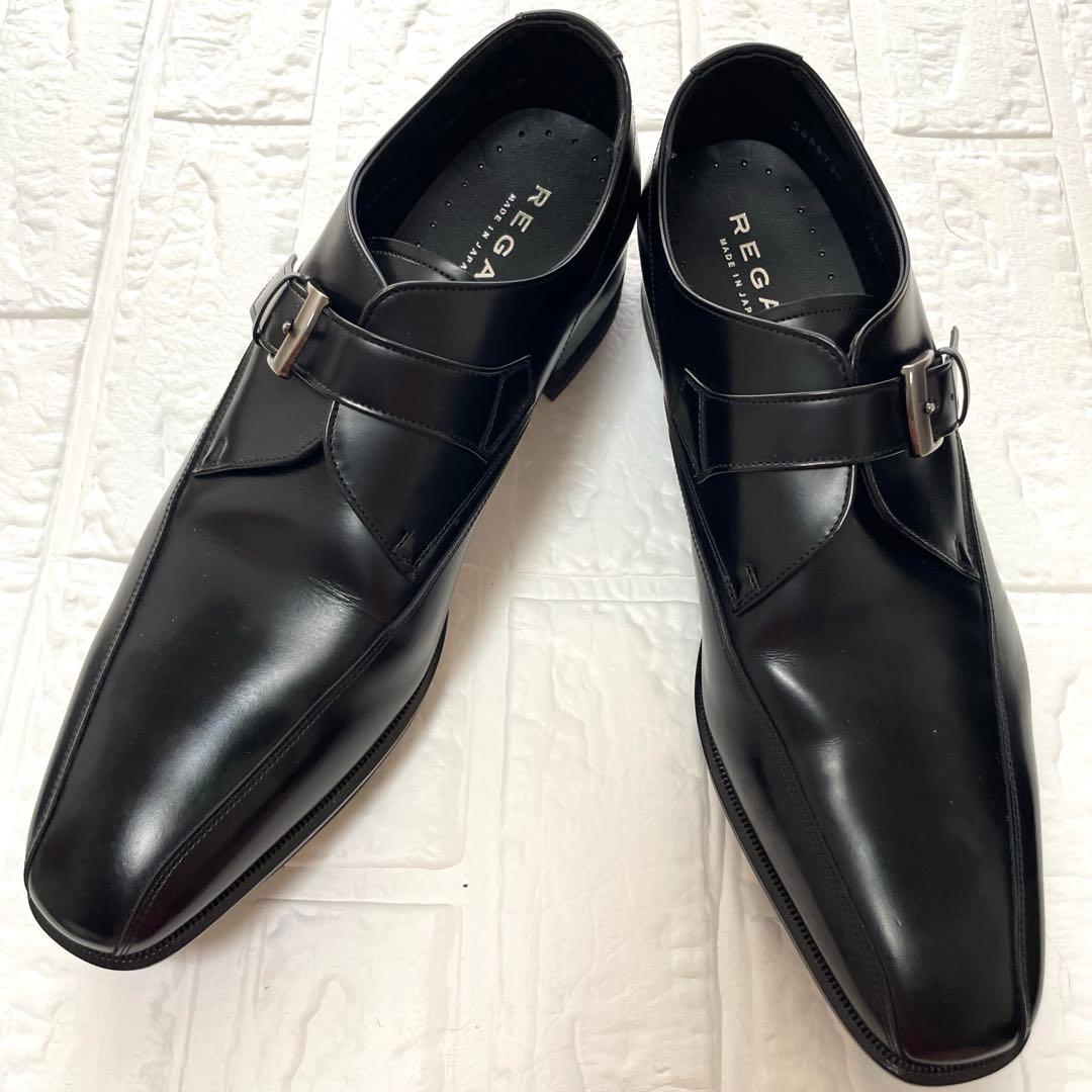 【美品未使用級】REGALビジネスドレスシューズブラック25.5㎝