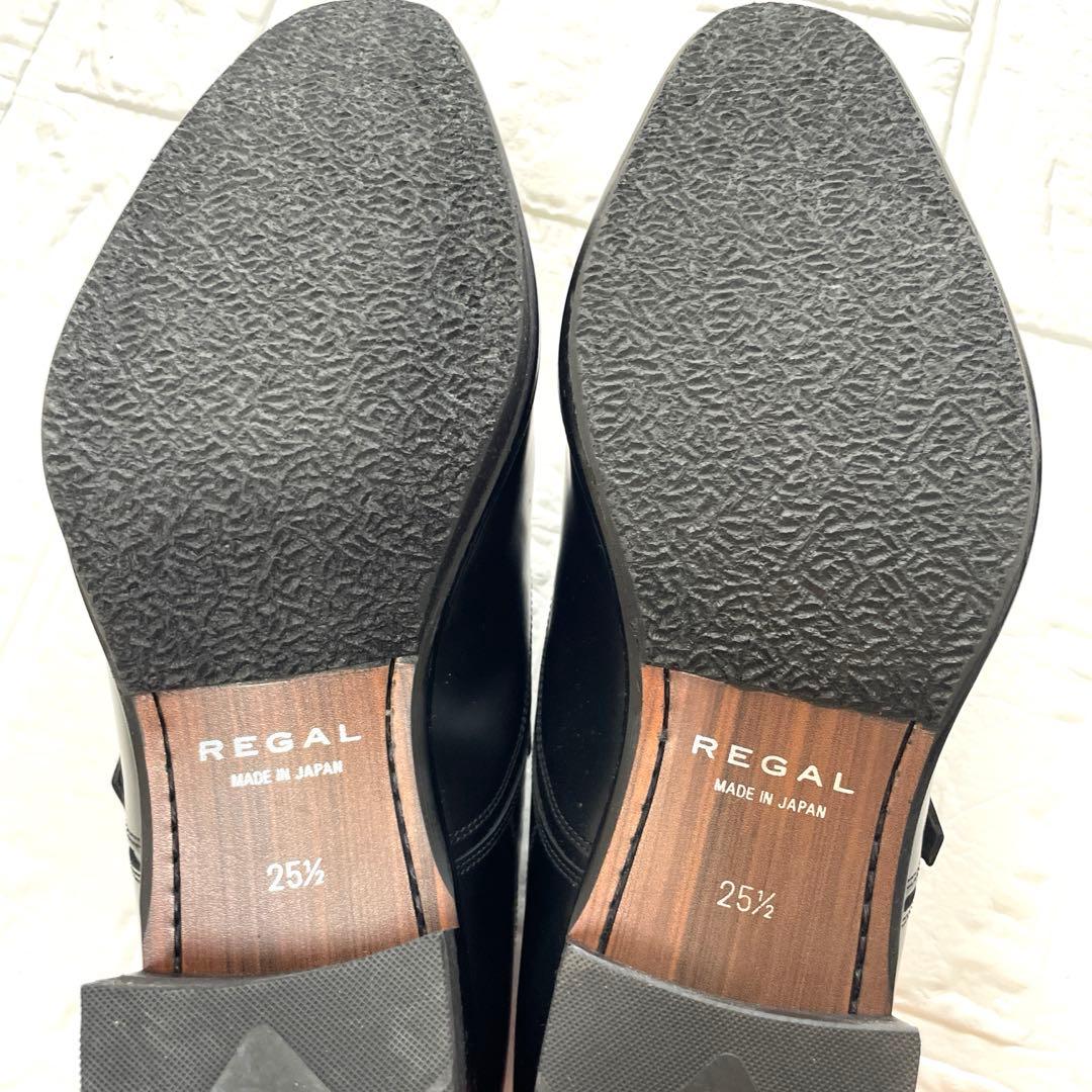 【美品未使用級】REGALビジネスドレスシューズブラック25.5㎝
