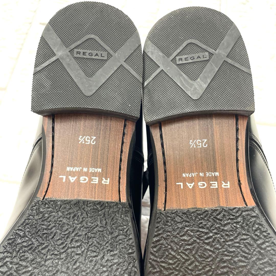 【美品未使用級】REGALビジネスドレスシューズブラック25.5㎝