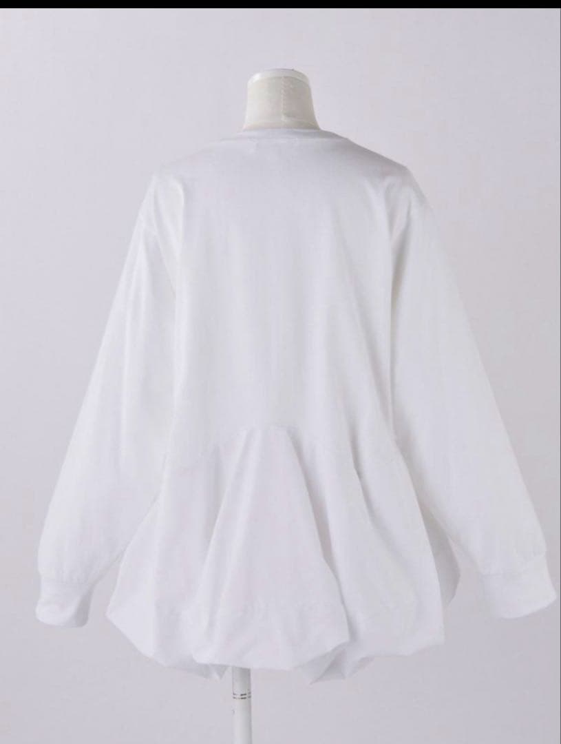 24AW美品 ENFOLD モダン天竺 スクエアペプラム ロンT エンフォルド