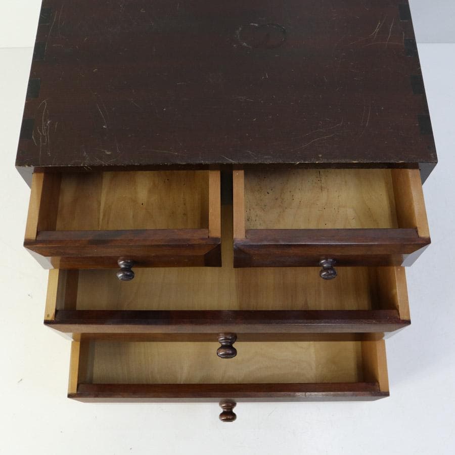 松本民芸家具 ミズメザクラ材 小引き出し A4収納 小箪笥 小物入れ