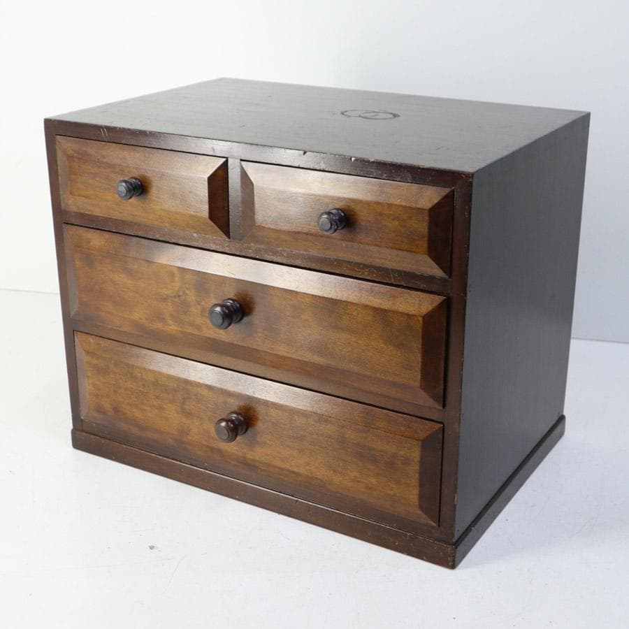 松本民芸家具 ミズメザクラ材 小引き出し A4収納 小箪笥 小物入れ