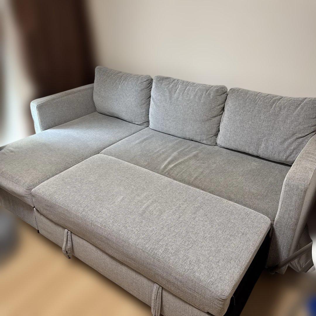 【引き取り希望】ニトリ　グレーソファベッド