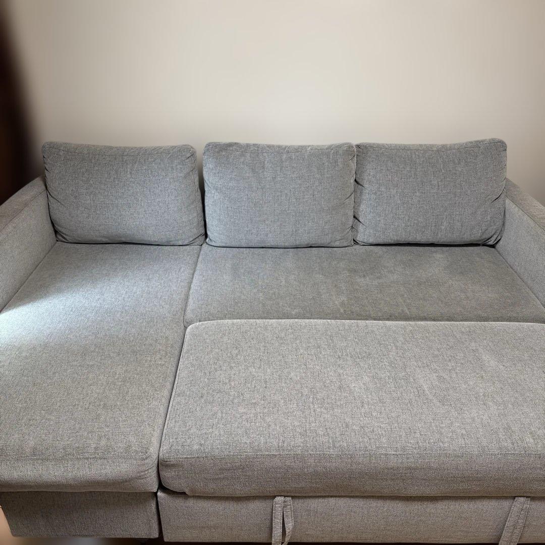 【引き取り希望】ニトリ　グレーソファベッド
