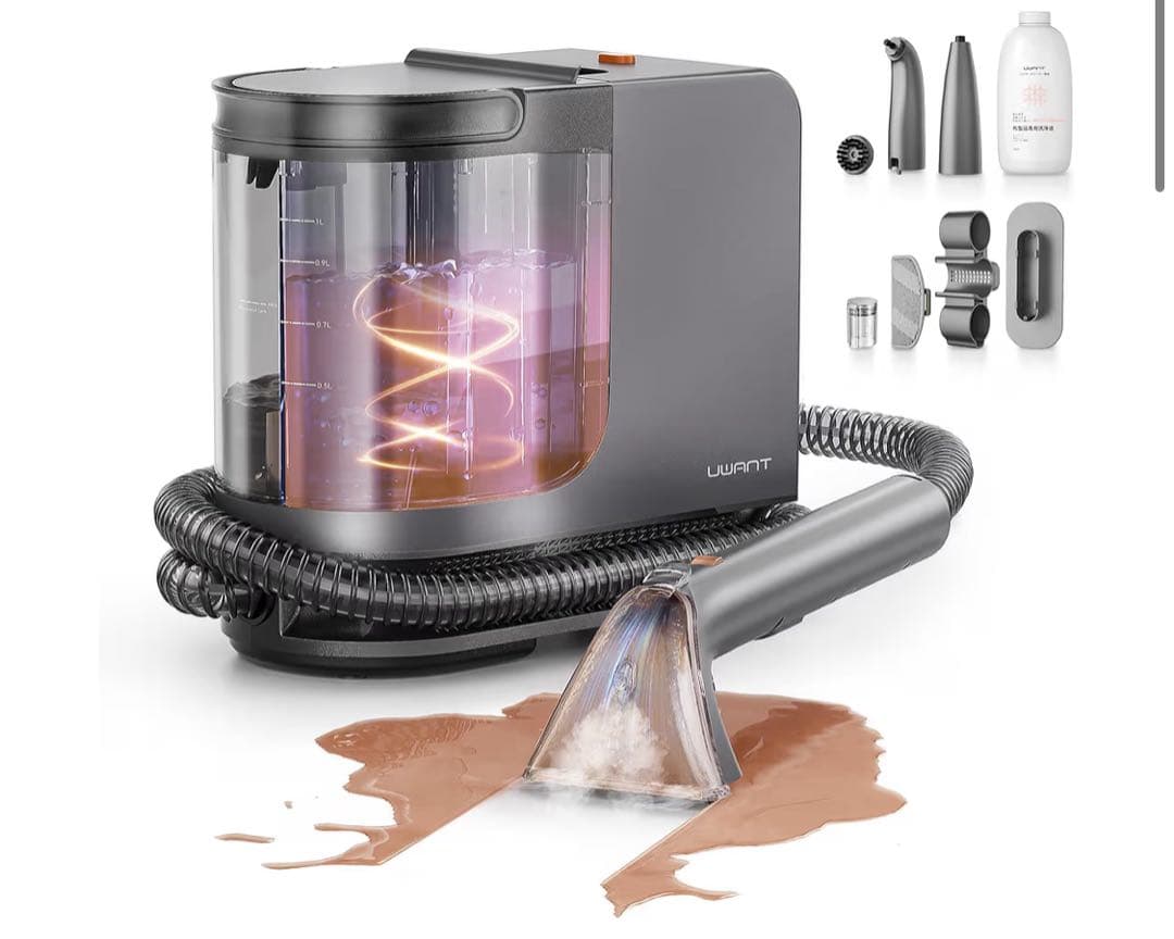 uwant B400スチームクリーナー 蒸気 超強吸引家庭用カーペットクリーナー