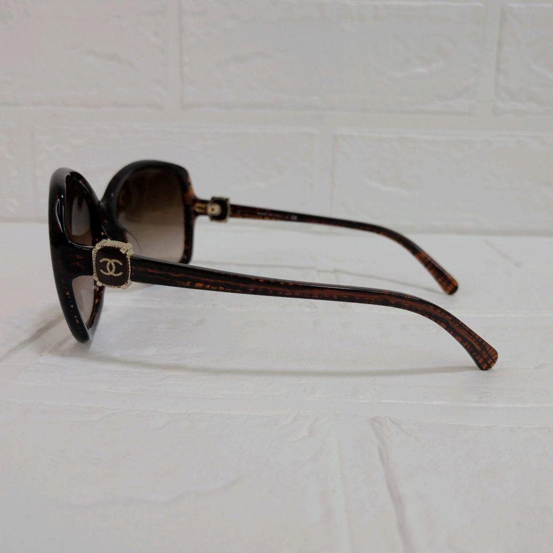 良品✨️　CHANEL　シャネル　サングラス　ココマーク　ブラウン　ゴールド金具