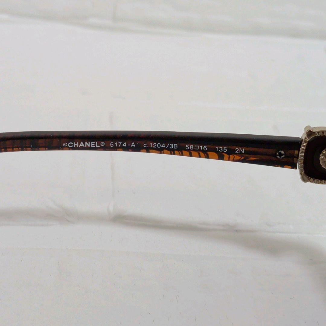 良品✨️　CHANEL　シャネル　サングラス　ココマーク　ブラウン　ゴールド金具