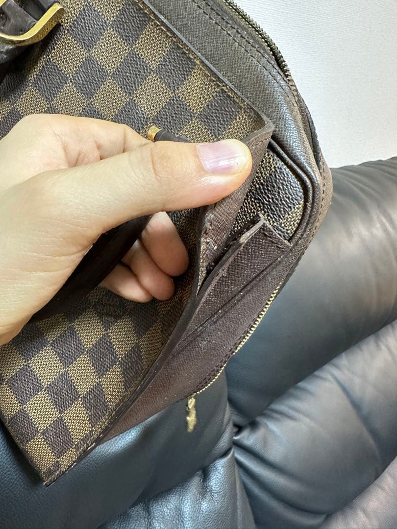 ダミエパターン ビジネスバッグ