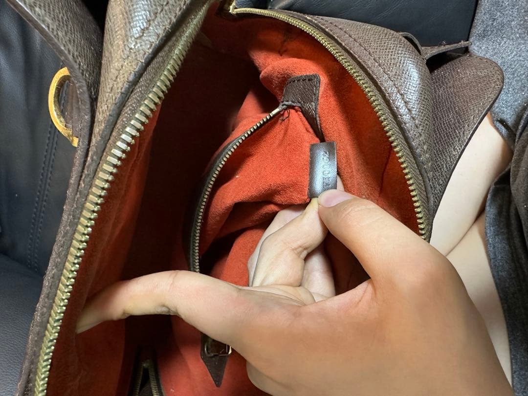 ダミエパターン ビジネスバッグ