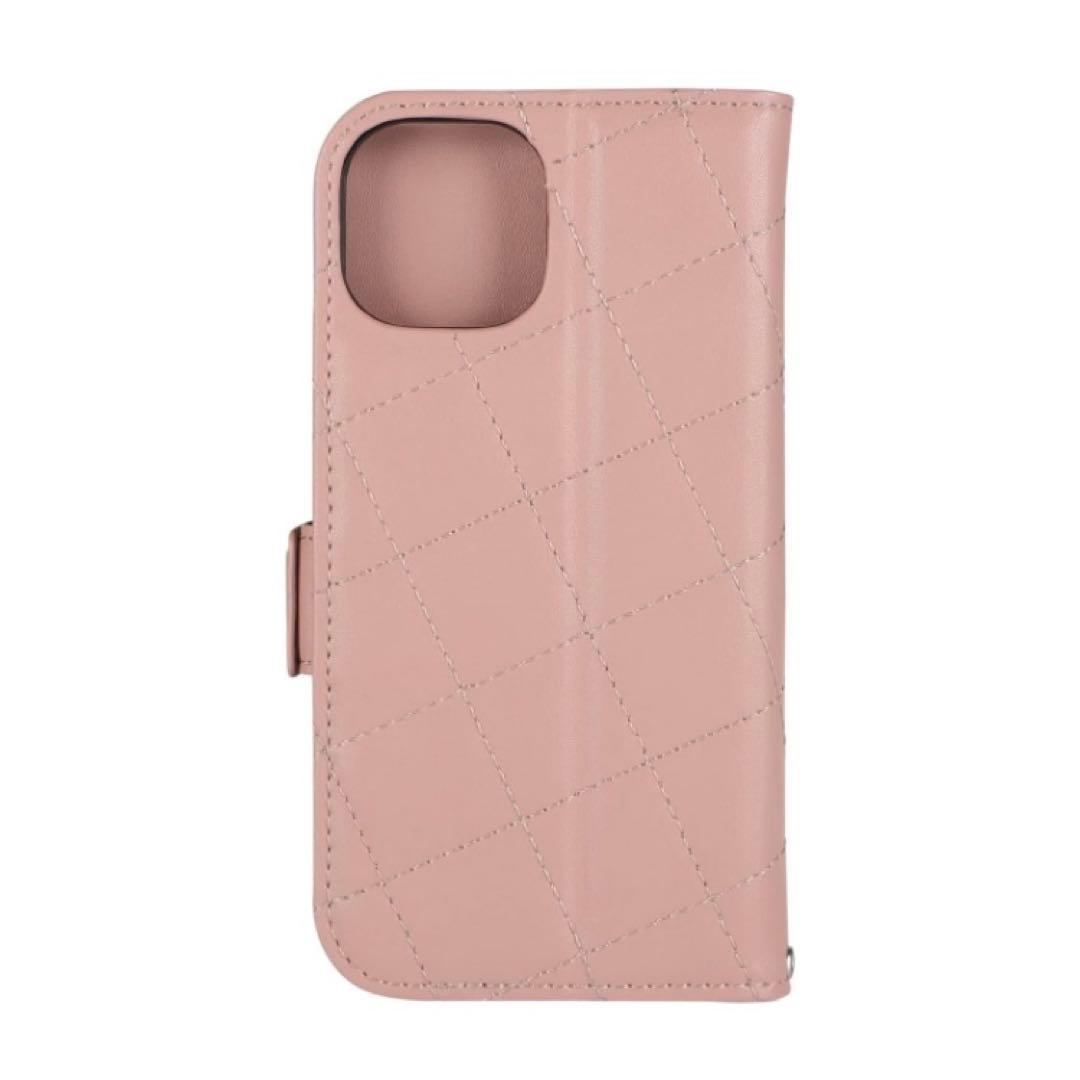 新品⭐︎マリークワント iPhone14/15 手帳型 ケース ピンク 人気