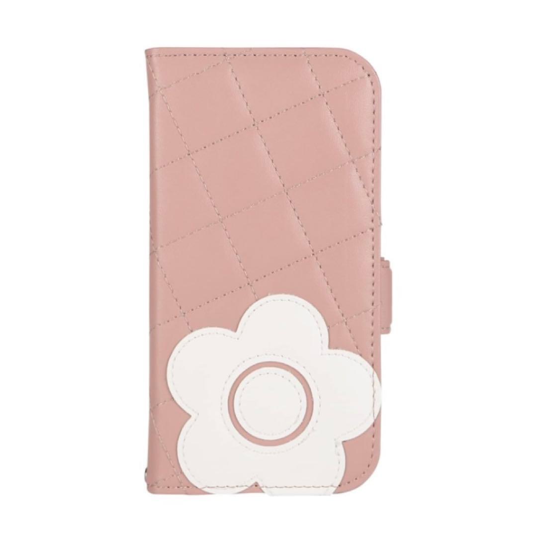 新品⭐︎マリークワント iPhone14/15 手帳型 ケース ピンク 人気